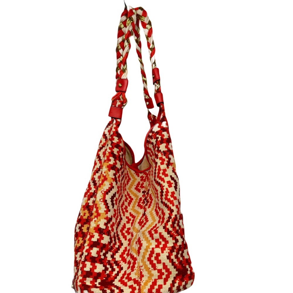 Rafe New York Playa beach bag XL orange multicolor - great condition 23” wide - Picture 4 of 15